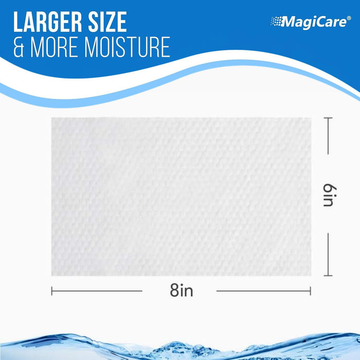 MagiCare 75% Alcohol Hand Sanitizing Wipes (Travel Wipes, 10 Packs) - Premium, Unscented, Large Alcohol Wipes - Hand Wipes Travel Size - Bag, Purse, Car - 10 Packs of 20 (200 Hand Sanitizer Wipes)