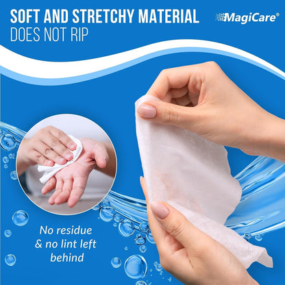 MagiCare 75% Alcohol Hand Sanitizing Wipes, Unscented 100ct Canisters