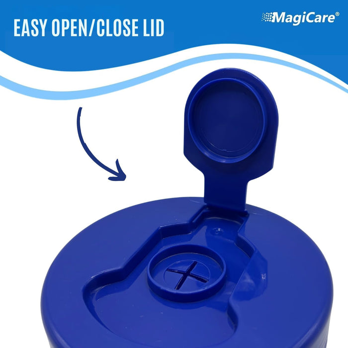 MagiCare 75% Alcohol Hand Sanitizing Wipes, Unscented 100ct Canisters