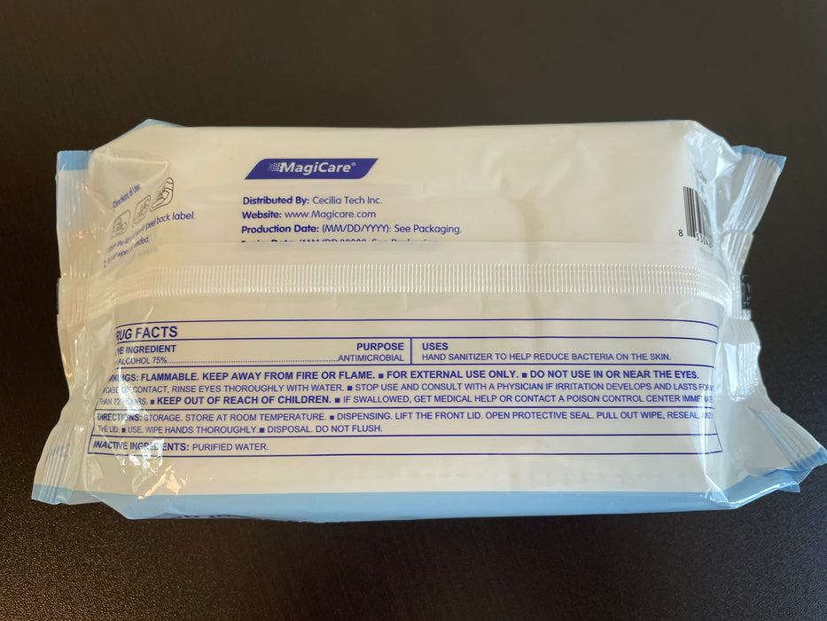 MagiCare 75% Alcohol Wipes (80ct)