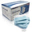 MagiCare Made in USA 3-ply blue disposable face masks 50ct box with one mask displayed