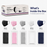 MagiCare multicolor disposable face masks with five individually packed 10-count color packs in one 50ct box