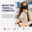 Adult wearing MagiCare black disposable face mask for travel commuting and on-the-go routines