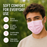 Adult wearing MagiCare pink 3-ply disposable face mask with breathable material soft ear loops and adjustable nose bridge