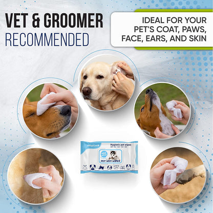 MagiCare Unscented Pet Wipes for Dogs & Cats, 400ct Soft Packs