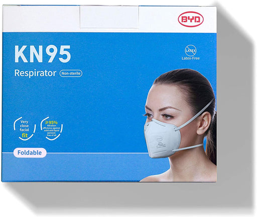 BYD Care GB2626 KN95 Respirator Masks, 20 PACK Boxed, USA | MagiCare -with Filter Efficiency ≥95%