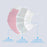 MagiCare pink 3-ply disposable face mask layer structure with barrier filter and comfort layers